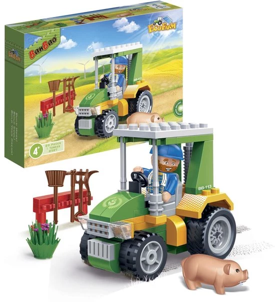 BanBao Eco Boerderij Tractor - 8587 4 BanBao Eco Boerderij Tractor - 8587 - Afbeelding 4