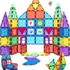 VegCow - Magnetisch Speelgoed - Magnetische Bouwstenen - Tegels - 100 Stuks - Montessori - Magnetic Tiles