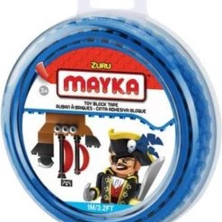 ZURU Mayka Bouwblokjes Tape Grijs - 2 Meter / 2 Studs