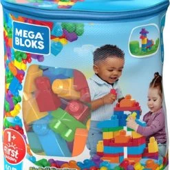 Mega Bloks First Builders 60 Maxi Blokken Met Tas Blauw - Contructiespeelgoed -bouwsets Verkoopwinkel 550x656 1