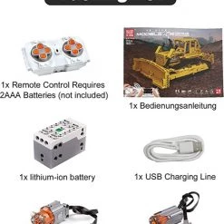 DW4Trading Bulldozer - 4 Motoren Draadloos - 1002 Stukjes - Compatibel Met Grote Merken 10 DW4Trading Bulldozer - 4 Motoren Draadloos - 1002 Stukjes - Compatibel Met Grote Merken -bouwsets Verkoopwinkel 550x656 2