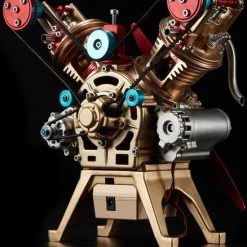 Teching Dubbele Cilinder Motor Model DM14 -bouwsets Verkoopwinkel 550x658