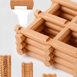 Onshine Massief Houten Bouwpakket 90 Delig Met Puzzel - Mijn Huisje -bouwsets Verkoopwinkel 550x665 1