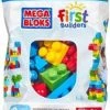 Mega Bloks First Builders 60 Maxi Blokken Met Tas Blauw - Contructiespeelgoed