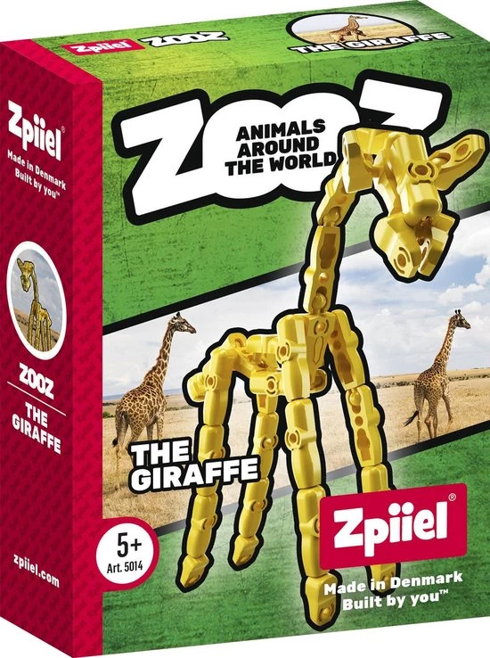 Zpiiel - ZooZ Giraffe - Constructiespeelgoed - Unieke Bouwelementen Met Kogelgewrichten - Creatief Spelen - Fijne Motoriek 1 Zpiiel - ZooZ Giraffe - Constructiespeelgoed - Unieke Bouwelementen Met Kogelgewrichten - Creatief Spelen - Fijne Motoriek