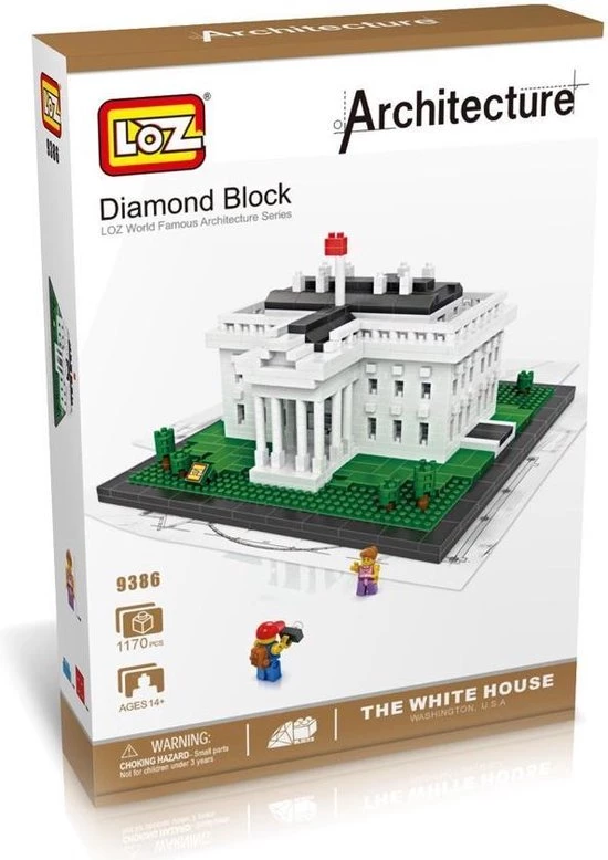 Telestore / LOZ White House Blokken LOZ 3D 9386 2 Telestore / LOZ White House Blokken LOZ 3D 9386 - Afbeelding 2