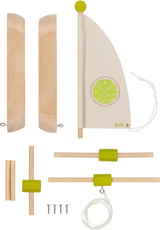 Goki Bouwkit: CATAMARAN, Hout En Textiel, 5+ 2 Goki Bouwkit: CATAMARAN, Hout En Textiel, 5+ - Afbeelding 2