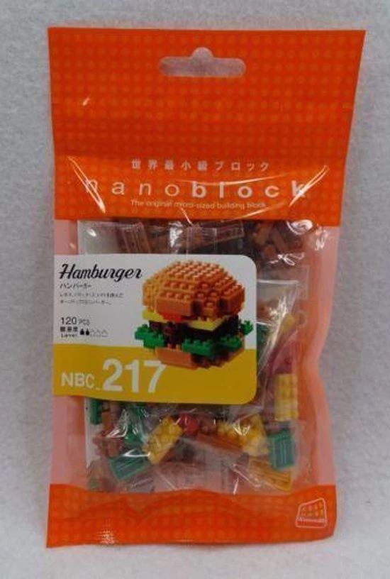 Nanoblock Hamburger NBC-217 4 Nanoblock Hamburger NBC-217 - Afbeelding 4